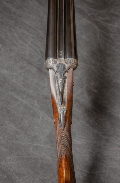 JAMES WOODWARD & SONS, BEST GRADE SIDELOCK EJECTOR 12-GAUGE/29