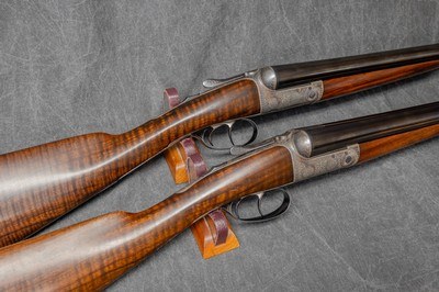 JOHN DICKSON & SON ROUND BODY, MATCHED PAIR 12-GAUGE/28