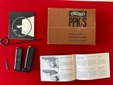 Walther W. Germany 1970,PPK/S.12 shells in total by original buyer; stored in vault.Sneaky Pete holder.380, two orig clips - 8 of 11