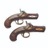 HENRY DERINGER GOLD MOUNTED COMMEMORATIVE PISTOL SET MINT CONDITION - 6 of 12