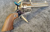 Colt Cutaway SAA Single Action Army 3rd Gen 45 C 4 5/8" Nickel + Nitre Blue Accents - 1 of 14