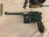 Mauser C96 “Red 9” Complete Rig, 9mm, Pistol Has Matching Numbers, Prussian Contract, C&R Eligible - 3 of 15