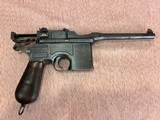 Mauser C96 Broomhandle, Early Wartime Commercial (1915), 7.63x25mm, 5.5