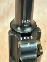 1938 German Mauser P08 Code S/42 Luger 9mm 4” C&R - 11 of 19