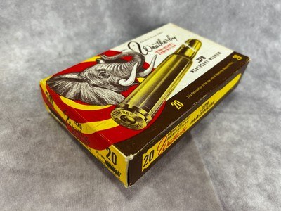 Weatherby .378 Magnum – Full 20rd Elephant Box -- Early 1960s Norma -- 270gr Soft Point –– Factory Original - Image 2 of 10