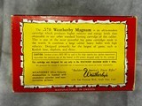 Weatherby .378 Magnum – Full 20rd Elephant Box -- Early 1960s Norma -- 270gr Soft Point –– Factory Original - Image 3 of 10