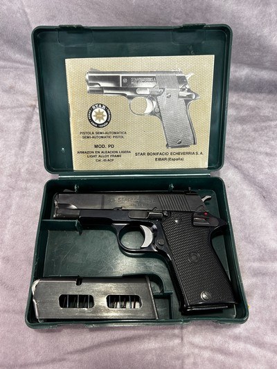 Star Model PD .45 ACP Pistol – Matching Box, Manual, Spare Magazine – Excellent Bore & Mechanics, Very Clean - Image 1 of 14