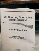 Sabatti double rifle .450/.400 N.E. - 9 of 9