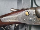 W&C Scott 12 gauce sidelock shotgun - crystal indicators - 2 of 11