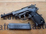 1944 German WWII Dual-tone Mauser - Walther P38 Nazi Issued 9mm Luger Byf44 - 1 of 15