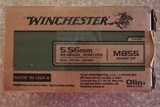 Winchester 5.56 M855 Green Tip 62 Grain FMJ Brass Box of (150) Rounds - 1 of 2