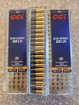 CCI 22 LR Sub Sonic Hollow Point 40 Grain Brass Cased - 1 of 1