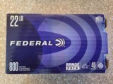 Federal 22 LR 40 Grain FMJ Brass Cased Free Shipping! - 1 of 2
