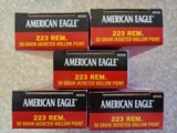 Federal American Eagle 223 rem 50 Grain JHP Brass Cased - 2 of 3