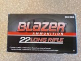 CCI Blazer 22LR 40 Grain Lead Round Nose Brass Free Shipping - 1 of 2