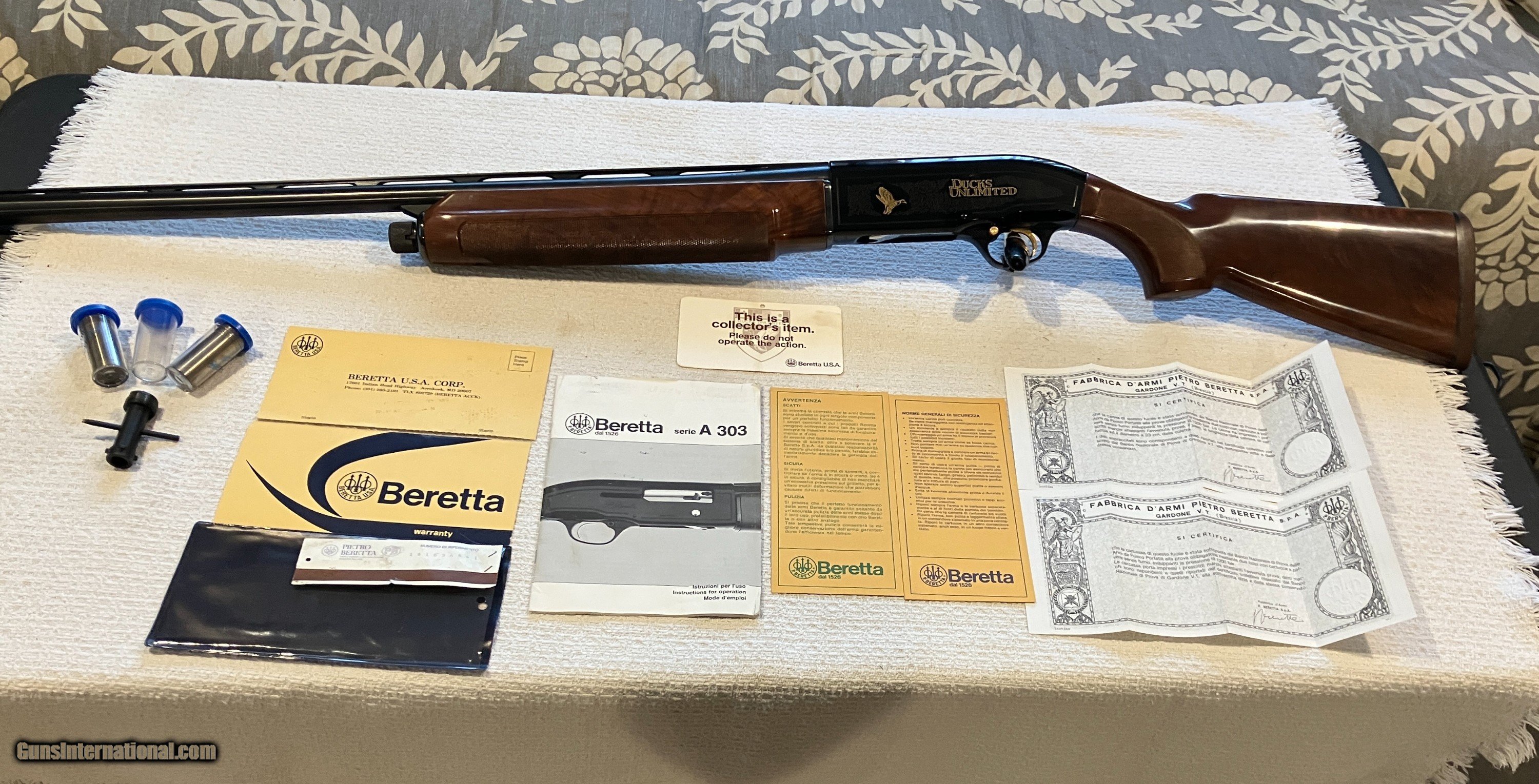 Ducks Unlimited 1986 Beretta A 303 12 Ga