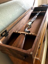 WALNUT DISPLAY CASE FOR ANY O/U OR
SINGLE BARREL UP TO 48' LONG "SHOTGUN AND TABLE NOT INCLUDED" - 13 of 15