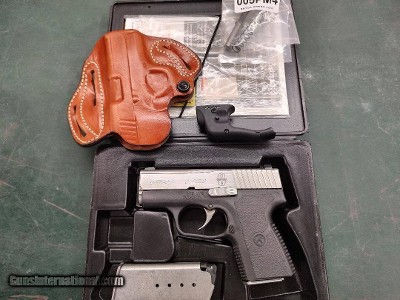 Kahr PM40 40 S&W,Customized By Cylinder & Slide,Night Sights,Lasermax,Holster,Box,Manual