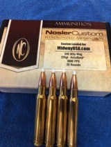 .340 Weatherby Magnum, Nosler Custom Ammo, 225 Accubond, 44 rounds NEW - 3 of 4