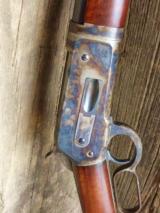 WINCHESTER 1886 TD RB 1/2 MAG.CASE COLORED 45/90 CALIBER TIGER STRIPED WOOD - 1 of 15