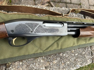 Remington 870 wingmaster 28g factory engraved - Image 1 of 8