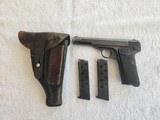 FN Model 1922, 7.65mm (32acp) Waffenamt (E/WaA140) Stamped Full Rig