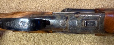 Greifelt or Gebrüder German Drilling–16 Gauge & 8x57 rifle - Image 5 of 15