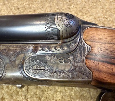 Greifelt or Gebrüder German Drilling–16 Gauge & 8x57 rifle - Image 3 of 15