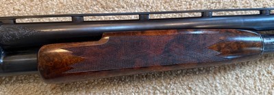 Winchester Model 12 12gauge engraved and custom exhibition wood - Image 7 of 13