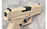 Glock ~ 43 Coyote Tan Cerakote ~ 9mm Luger - 3 of 4