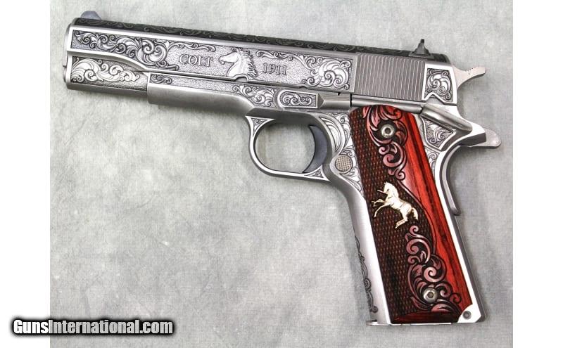 Colt ~ Government Model Series 70 Altamont Engraved ~ .38 Super