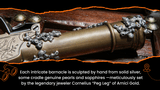 Silver Encrusted Flintlock Blunderbuss Folding Trigger Pocket Pistols  - 3 of 14
