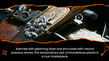 Silver Encrusted Flintlock Blunderbuss Folding Trigger Pocket Pistols  - 2 of 14