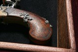 Silver Encrusted Flintlock Blunderbuss Folding Trigger Pocket Pistols  - 9 of 14