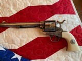 Colt Texas Ranger Engraved Silver Plated .45lc - 3 of 20