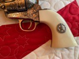 Colt Texas Ranger Engraved Silver Plated .45lc - 2 of 20