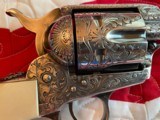 Colt Texas Ranger Engraved Silver Plated .45lc - 8 of 20