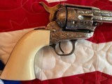 Colt Texas Ranger Engraved Silver Plated .45lc - 13 of 20