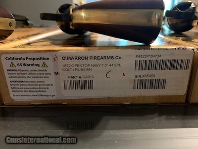 USED CIMARRON 1872 OPEN TOP NAVY REVOLVERS IN .44 SPECIAL - Image 4 of 5