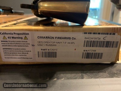 USED CIMARRON 1872 OPEN TOP NAVY REVOLVERS IN .44 SPECIAL - Image 5 of 5