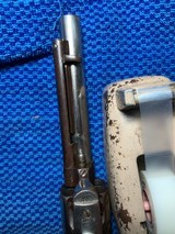 ANTIQUE COLT SINGLE ACTION ARMY .44 GREAT ACID ETCHED PANEL, ORIGINAL IVORY GRIPSNICKEL - 12 of 15