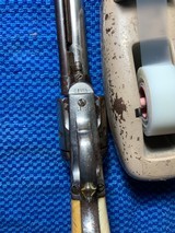 ANTIQUE COLT SINGLE ACTION ARMY .44 GREAT ACID ETCHED PANEL, ORIGINAL IVORY GRIPSNICKEL - 11 of 15