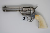 Matched Pair Colt Single Action Army 44-40 4.75" Revolvers - Bianchi Collection - Letters - Black Powder - Ivory Grips - 12 of 20