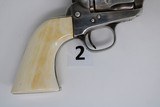 Matched Pair Colt Single Action Army 44-40 4.75" Revolvers - Bianchi Collection - Letters - Black Powder - Ivory Grips - 19 of 20