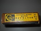 Colt Officers Model Match .38 Special, w/box NEVER FIRED Colt Blue 1960's - 14 of 15