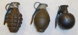 Lot of 3 different vintage Prop Grenades purchased around the mid 1980s - 2 of 11