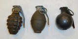 Lot of 3 different vintage Prop Grenades purchased around the mid 1980s - 1 of 11