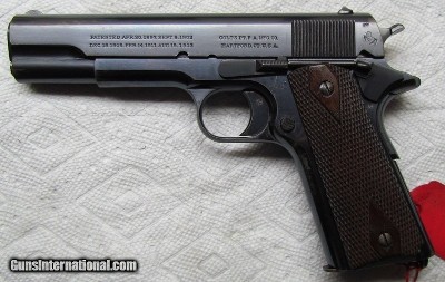COLT 1911 WWI BRITISH PROOFED MFG. 1915