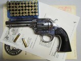 COLT BISLEY 32/20 1912 REVOLVER WITH COLT LETTER AND AMMO - 1 of 15