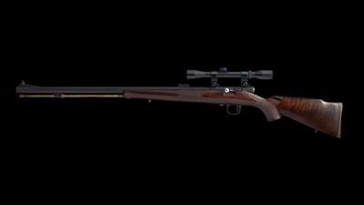 LEFT HANDED Pedersoli .54 Cal Rocky Mountain / Hawken 28